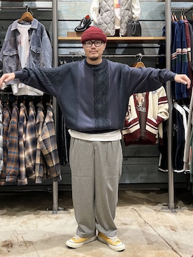 「アイテム（ニットキャップ/ビーニー）」を使った、ほりたくさん（メンズ・175cm・20代）の秋コーディネート