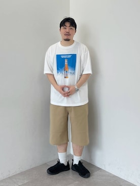 「NUMERALS（ヌメラルズ）のアイテム」を使った、ほりたくさん（メンズ・175cm）の夏コーディネート