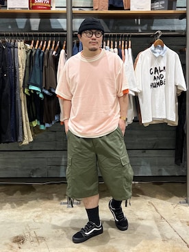 「アイテム（帽子）」を使った、ほりたくさん（メンズ・175cm）の春コーディネート