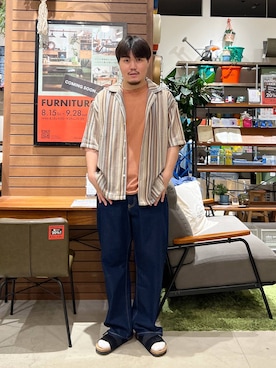 「niko and...（ニコアンド）のアイテム」を使った、ほりたくさん（メンズ・175cm）の夏コーディネート