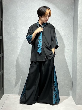 「ジェンダーレス」｜「アイテム（パンツ）」を使った、みちゅんさん（メンズ・162cm）の夏コーディネート