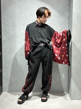 「ジェンダーレス」｜「アイテム（パンツ）」を使った、みちゅんさん（メンズ・162cm）の夏コーディネート