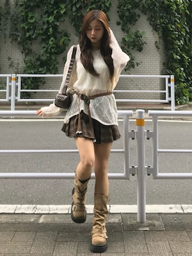 「着回しコーデ」｜KAANAさん（レディース・154cm）の秋コーディネート