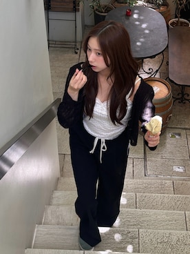 「ZARA（ザラ）のアイテム」を使った、KAANAさん（レディース・154cm）の夏コーディネート