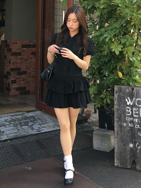 「ILLIGO（イリゴ）のアイテム」を使った、KAANAさん（レディース・154cm）の夏コーディネート