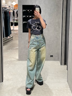 竹部美里さん（レディース・156cm）の春コーディネート