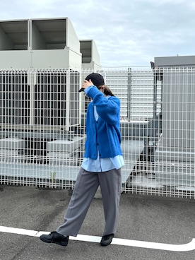 「ブルー」｜ユウカさん（レディース・158cm）の秋コーディネート