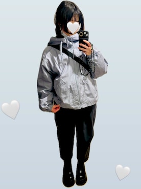 「アイテム（マウンテンパーカー）」を使った、lovejoymikkoさん（レディース・159cm）の秋コーディネート