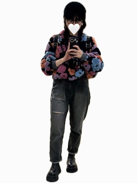 「hunch（ハンチ）のアイテム」を使った、lovejoymikkoさん（レディース・159cm）の冬コーディネート