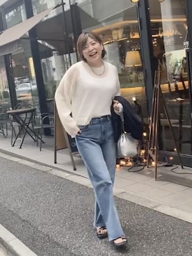 「秋先取りコーデ」｜「アイテム（アクセサリー）」を使った、yosshiiiiiiさん（レディース・165cm）の夏コーディネート