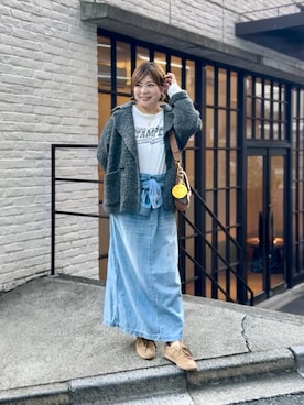 「アイテム（その他アウター）」を使った、yosshiiiiiiさん（レディース・165cm）の秋コーディネート