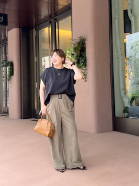 「アイテム（トップス）」を使った、yosshiiiiiiさん（レディース・165cm）の夏コーディネート