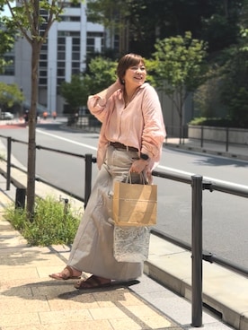 「アイテム（スカート）」を使った、yosshiiiiiiさん（レディース・165cm）の夏コーディネート