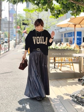 「アイテム（スウェット）」を使った、yosshiiiiiiさん（レディース・165cm）の夏コーディネート