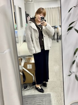 「アイテム（パーカー）」を使った、yosshiiiiiiさん（レディース・165cm）の秋コーディネート