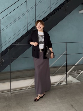 「アイテム（ベルト）」を使った、yosshiiiiiiさん（レディース・165cm）の夏コーディネート