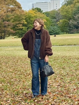 「アイテム（その他アウター）」を使った、yosshiiiiiiさん（レディース・165cm）の秋コーディネート