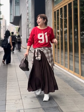 「アイテム（リング）」を使った、yosshiiiiiiさん（レディース・165cm）の秋コーディネート