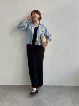 「RIVE DROITE（リヴドロワ）のアイテム（バッグ）」を使った、yosshiiiiiiさん（レディース・165cm）の春コーディネート