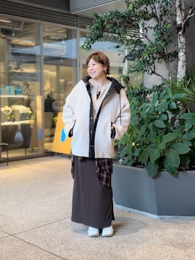 「アイテム（その他アウター）」を使った、yosshiiiiiiさん（レディース・165cm）の秋コーディネート
