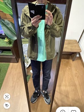 「いまどきジャケット写真」｜「アイテム（ナイロンジャケット）」を使った、としさん（メンズ・167cm）の春コーディネート