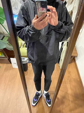 「アイテム（シューズ、パープル系）」を使った、としさん（メンズ・167cm）の夏コーディネート