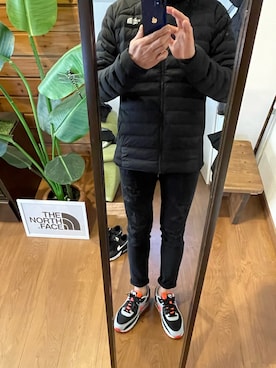 「AZUL（アズール）のアイテム（パンツ）」を使った、としさん（メンズ・167cm）の冬コーディネート