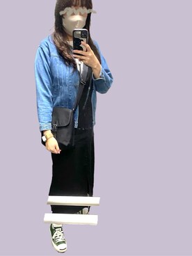 「ジャックパーセル」｜「アイテム（ワンピース/ドレス）」を使った、maicccさん（レディース・158cm）の春コーディネート