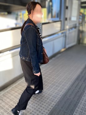 「Gジャン」｜「アイテム（オールインワン・サロペット）」を使った、maicccさん（レディース・158cm）の秋コーディネート