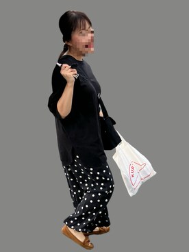 「ドットパンツ」｜maicccさん（レディース・158cm）の秋コーディネート