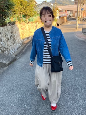 「赤い靴」｜maicccさん（レディース・158cm）の秋コーディネート