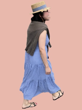 「URBAN RESEARCH Sonny Label（アーバンリサーチサニーレーベル）のアイテム（ワンピース/ドレス）」を使った、maicccさん（レディース・158cm）の夏コーディネート