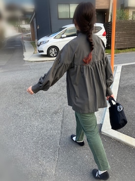「Eddie Bauer（エディーバウアー）のアイテム」を使った、maicccさん（レディース・158cm）の秋コーディネート