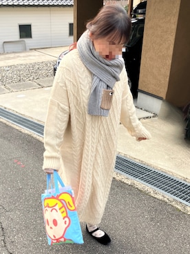 「Libra Cue（リブラ キュー）のアイテム（ワンピース/ドレス）」を使った、maicccさん（レディース・158cm）の秋コーディネート