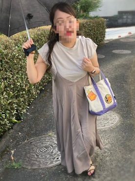 「Libra Cue（リブラ キュー）のアイテム（ワンピース/ドレス）」を使った、maicccさん（レディース・158cm）の夏コーディネート