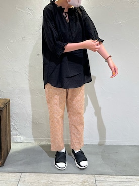 「接触冷感パンツ」｜sukoさん（レディース・163cm）の夏コーディネート