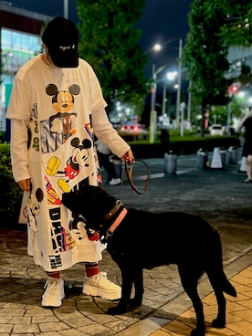 「agnes b.（アニエスベー）のアイテム（キャップ）」を使った、savieさん（レディース・155cm・60代）の秋コーディネート
