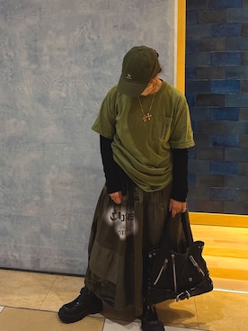 「CHROME HEARTS（クロムハーツ）のアイテム（トートバッグ）」を使った、savieさん（レディース・155cm・60代）の秋コーディネート