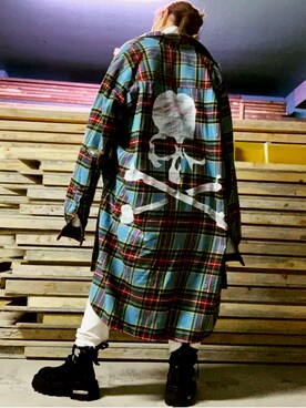 「mastermind JAPAN（マスターマインド）のアイテム」を使った、savieさん（レディース・155cm）の秋コーディネート