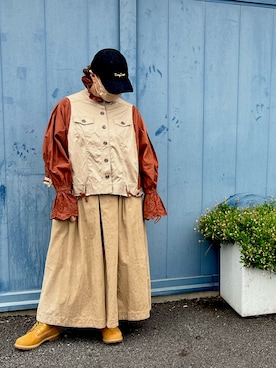 「Handmade（ハンドメイド）のアイテム」を使った、savieさん（レディース・155cm）の夏コーディネート