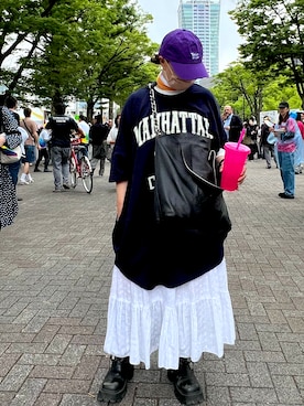 「EYTYS(エイティス)のアイテム」を使った、savieさん(レディース・155cm)の夏コーディネート