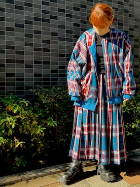 「AS KNOW AS olaca（アズノゥアズ オオラカ）のアイテム」を使った、savieさん（レディース・155cm）の冬コーディネート