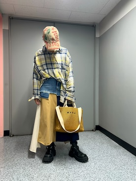 「アイテム（デニムスカート）」を使った、savieさん（レディース・155cm・60代）の夏コーディネート