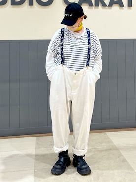 「agnes b.（アニエスベー）のアイテム」を使った、savieさん（レディース・155cm）の夏コーディネート