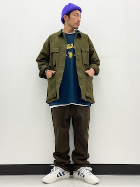 「EDWIN（エドウィン）のアイテム」を使った、Chankeyさん（メンズ・168cm）の夏コーディネート