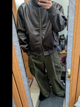 「アイテム（カーゴパンツ）」を使った、wajgさん（メンズ・175cm・40代）の秋コーディネート