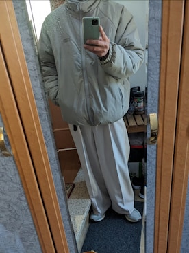「アイテム（ブルゾン）」を使った、wajgさん（メンズ・175cm・40代）の冬コーディネート