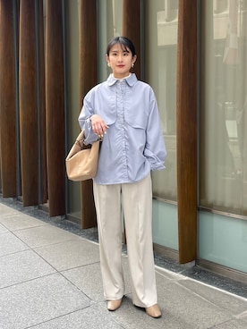 「シンフルコーデ」｜「アイテム（ブーツ）」を使った、sakiさん（レディース・160cm）の春コーディネート