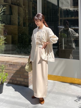 「CLEIO（クレイオ）のアイテム（ワンピース/ドレス）」を使った、sakiさん（レディース・160cm）の春コーディネート