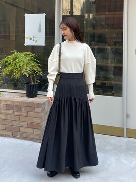 「H&M（エイチ・アンド・エム）のアイテム（ブーツ）」を使った、sakiさん（レディース・160cm）の秋コーディネート